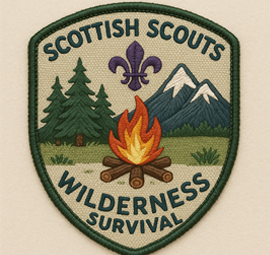 Scottish Scouts Badge - Badges design created by a young artist with AI assistance